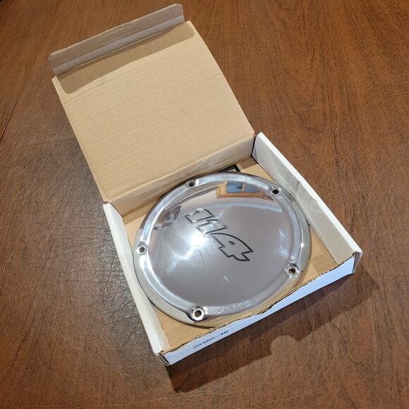 New Harley Davidson Chrome 114 Derby Cover part #25700389 - Picture 3 of 10